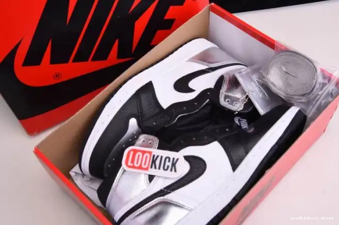 SILVER JORDAN WMNS 1 OG HIGH AIR TOE CD0461-001 0624